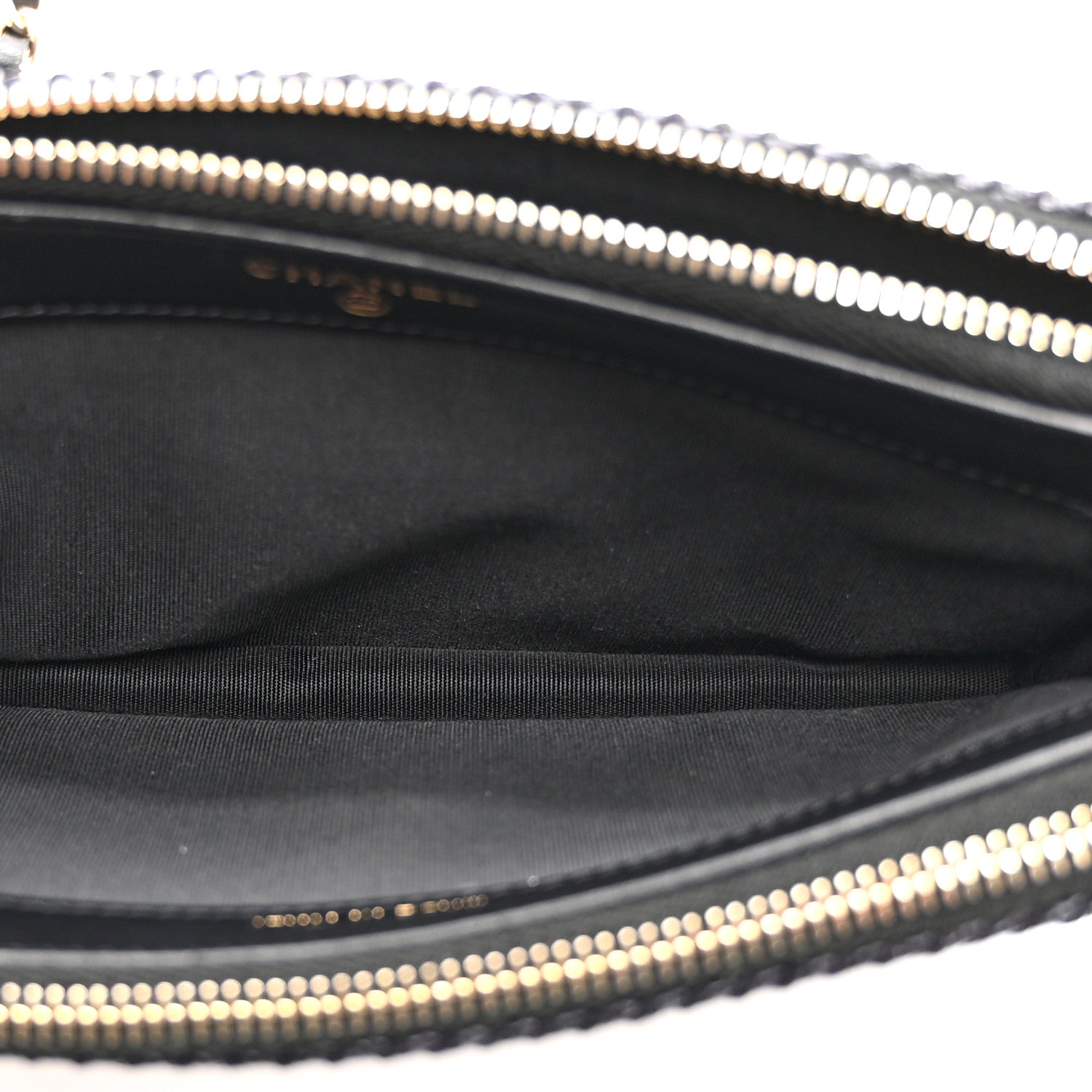 Chanel Lurex Straw Small Deauville Clutch With Chain Blue 6 of 14