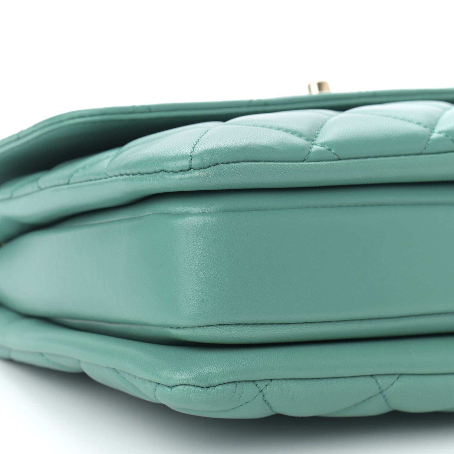 Chanel Lambskin Quilted Small Trendy CC Flap Dual Handle Bag Light Green 8 of 10