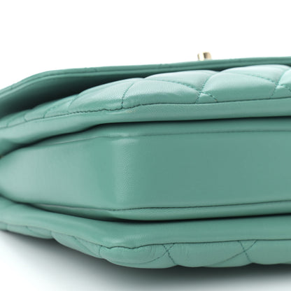 Chanel Lambskin Quilted Small Trendy CC Flap Dual Handle Bag Light Green 8 of 10
