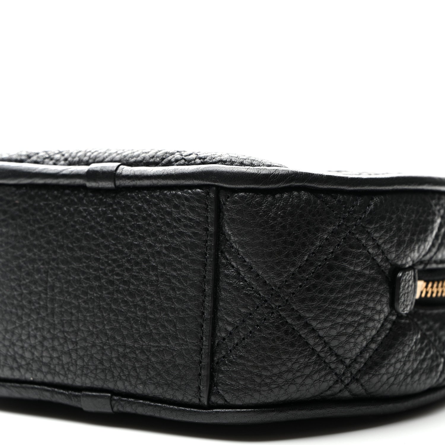 Marc Jacobs Grained Calfskin Quilted The Status Round Crossbody Black 10 of 10