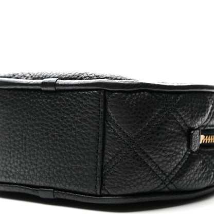 Marc Jacobs Grained Calfskin Quilted The Status Round Crossbody Black 10 of 10