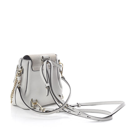 Chloe Suede Calfskin Mini Faye Backpack Airy Grey 3 of 10