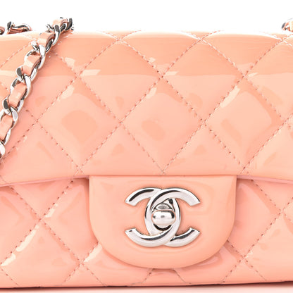 Chanel Patent Calfskin Quilted Extra Mini Flap Pink 11 of 13
