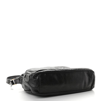 Chanel Glazed Calfskin Perforated Medium Rodeo Drive Tote Black 3 of 8