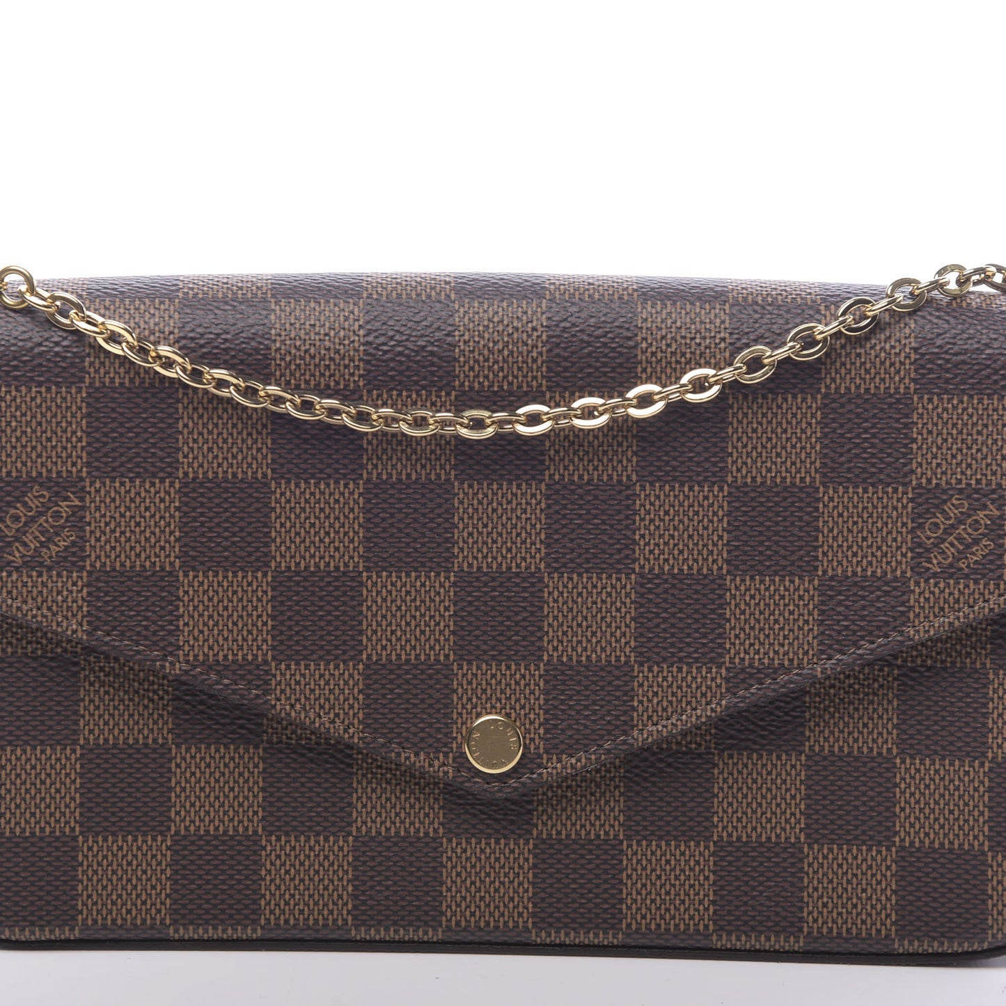 Damier Ebene Pochette Felicie Chain Wallet