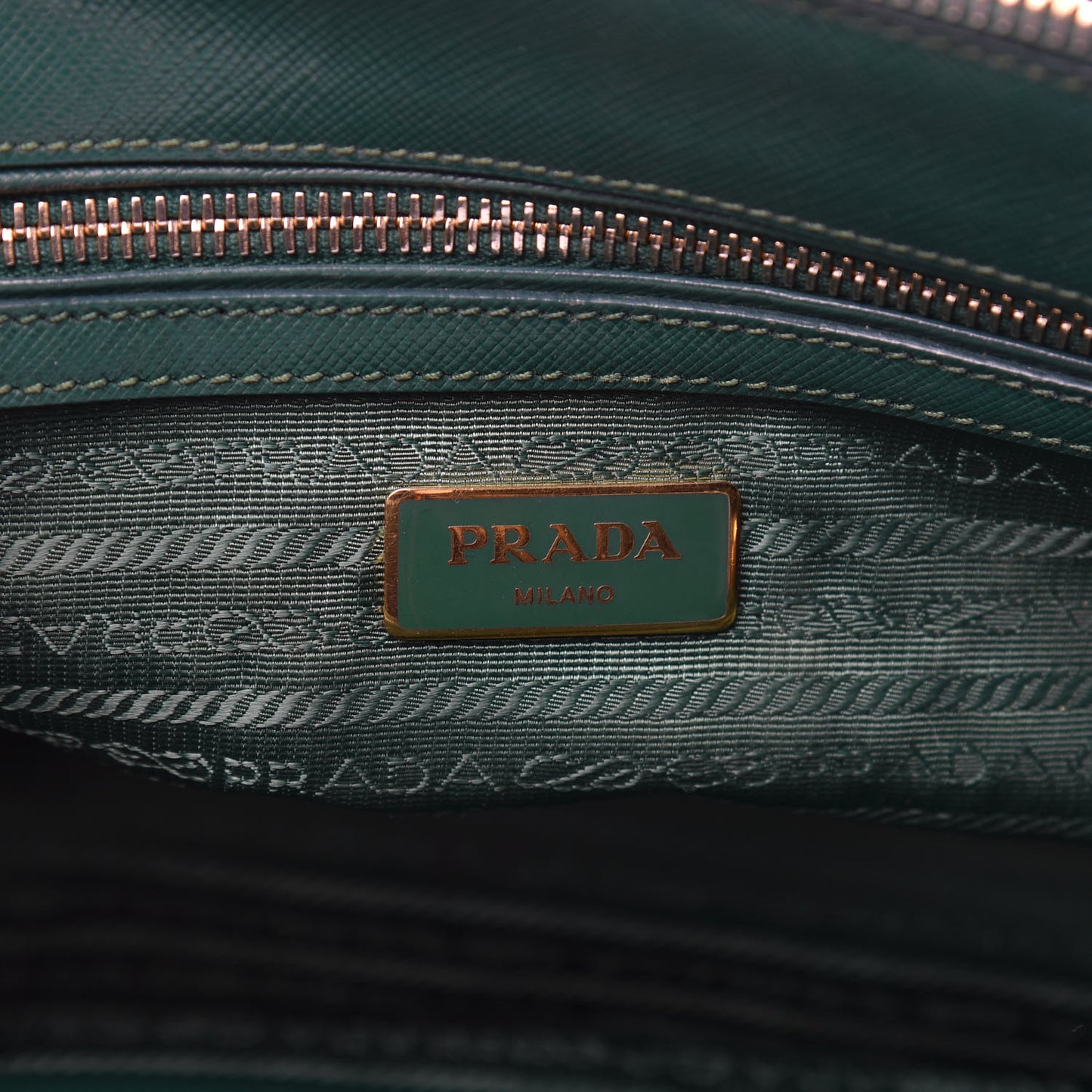 Saffiano Small Galleria Double Zip Tote Biliardo
