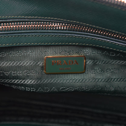 Prada Saffiano Small Galleria Double Zip Tote Biliardo 7 of 17