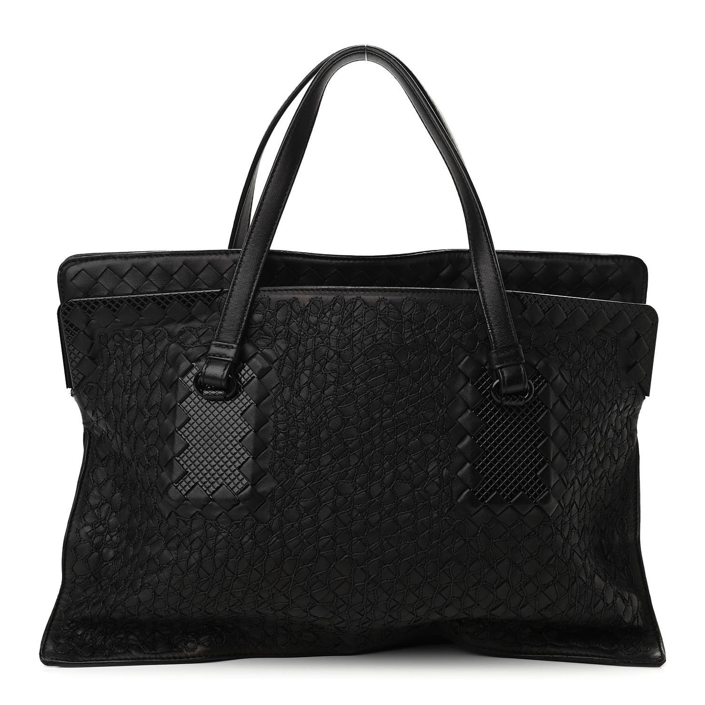 Nappa Intrecciato Tote Black