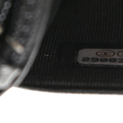 Chanel Caviar Quilted Boy Wallet On Chain WOC Black 8 of 10
