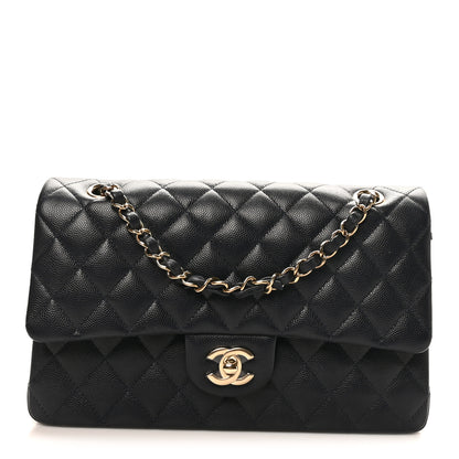 Chanel Caviar Quilted Medium Double Flap Navy 1 of 11