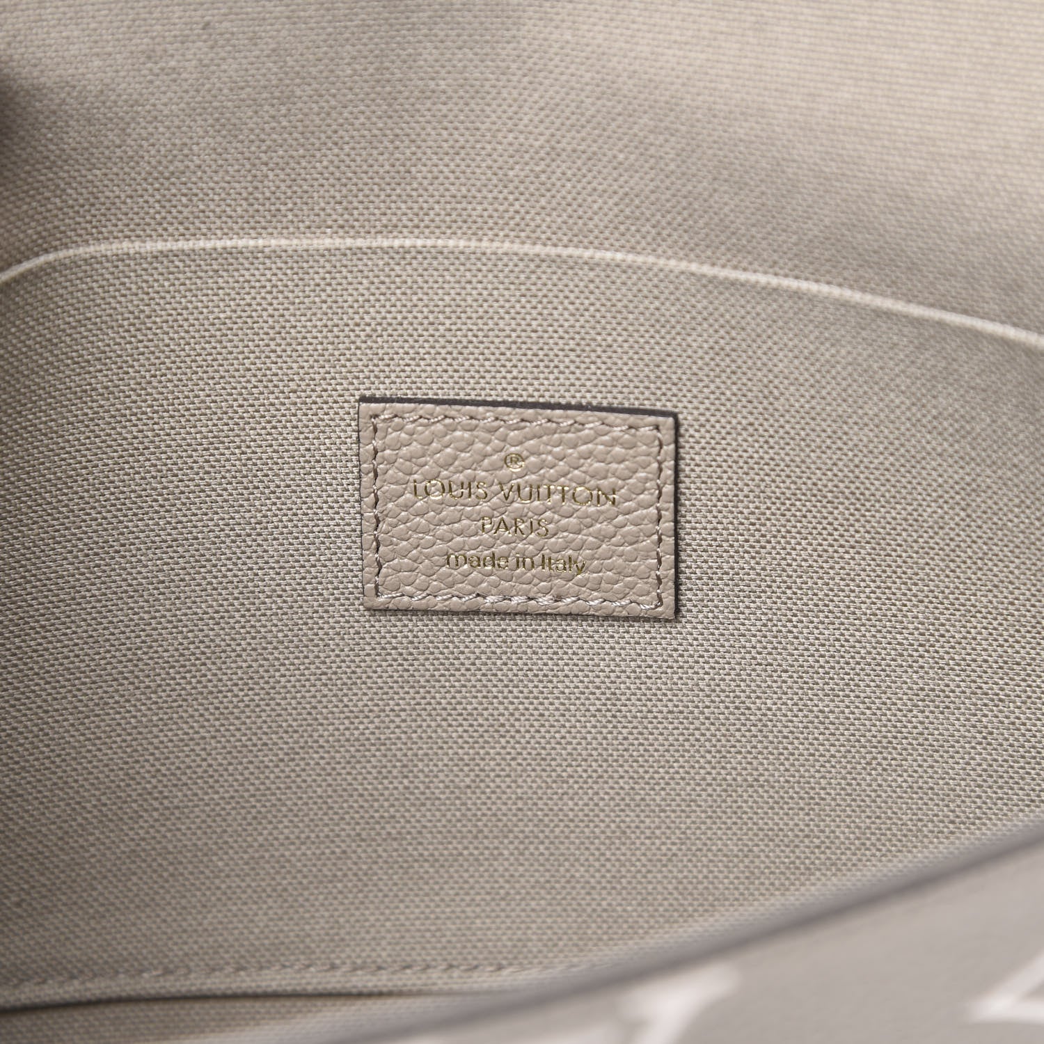 Louis Vuitton Empreinte Monogram Giant Felicie Pochette Tourterelle Creme 8 of 13