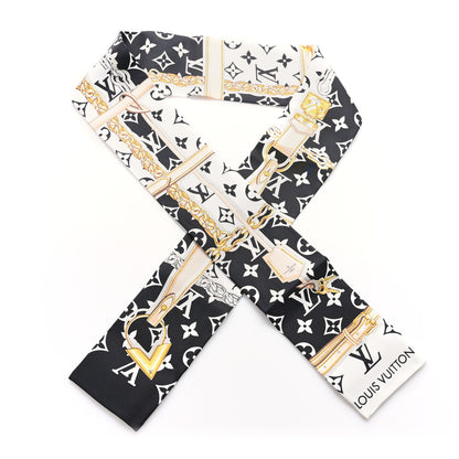 Louis Vuitton Silk Monogram Confidential Bandeau Black 1 of 3