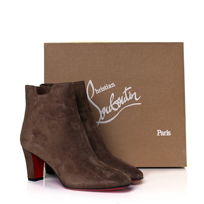 Christian Louboutin Veau Velours Tiagadaboot 70 Ankle Boots 40 Cognac 7 of 7