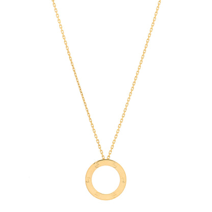 Cartier 18K Yellow Gold LOVE Pendant Necklace 1 of 6