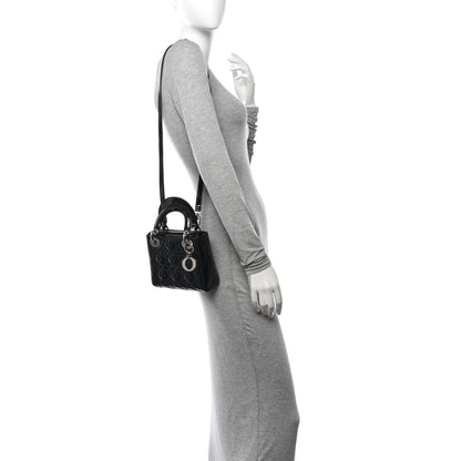 Christian Dior Patent Cannage Mini Lady Dior Black 2 of 11
