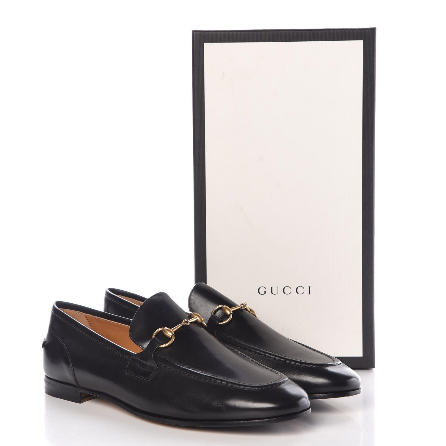 Gucci Calfskin Womens Jordaan Loafers 40.5 Black 9 of 9
