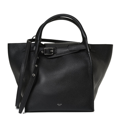 Celine Supple Grained Calfskin Small Long Strap Big Bag Black 1 of 13