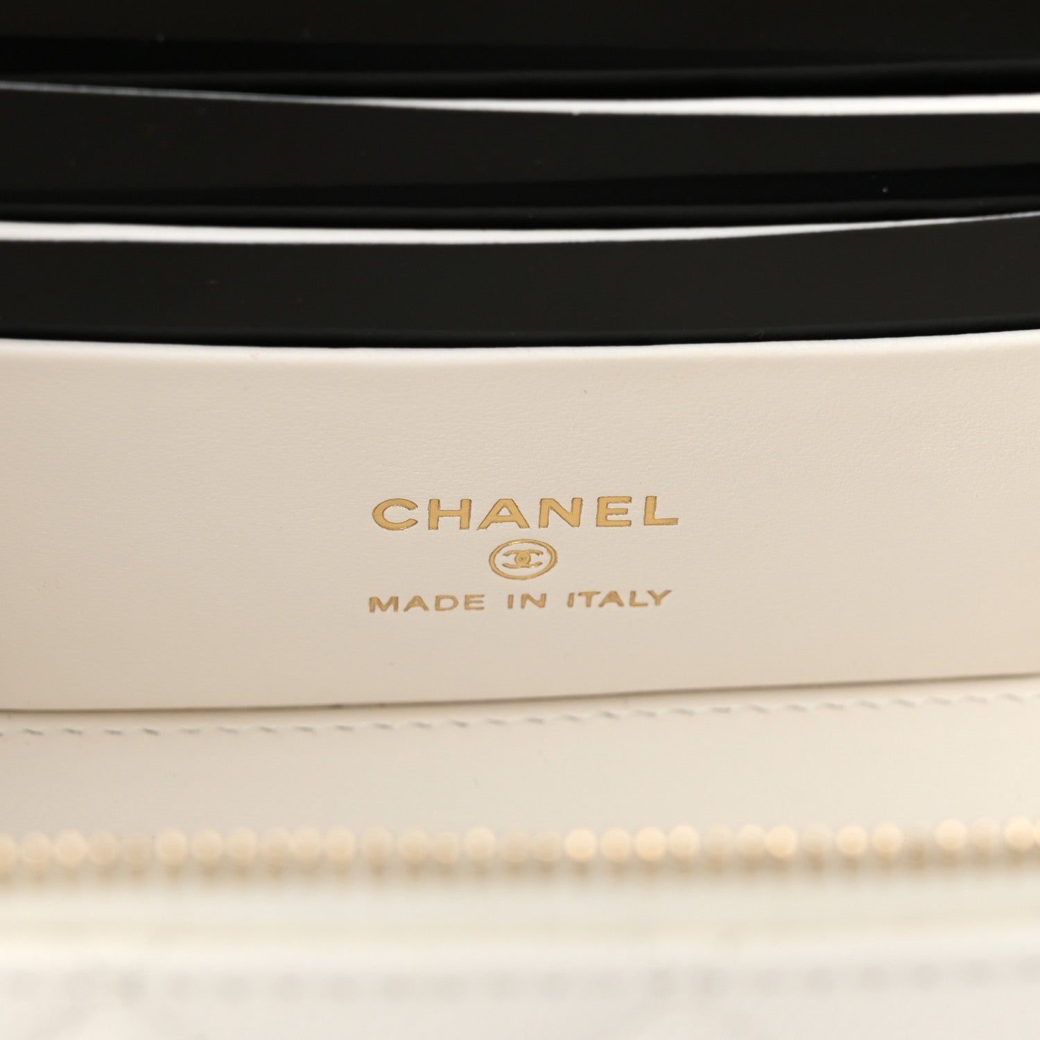 Chanel Caviar Quilted Small Vanity Case With Chain White 7 of 12