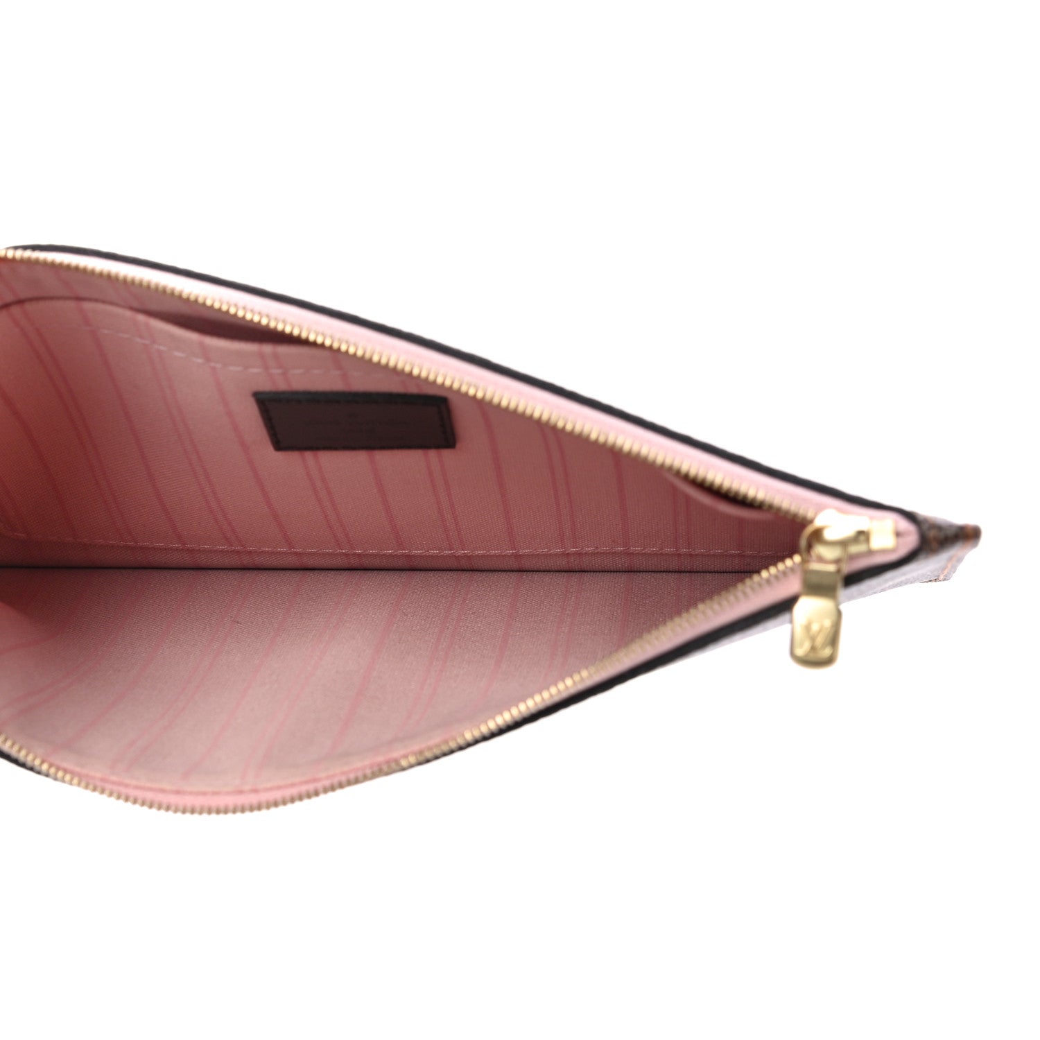 Louis Vuitton Damier Ebene Neverfull MM GM Pochette Rose Ballerine 5 of 11