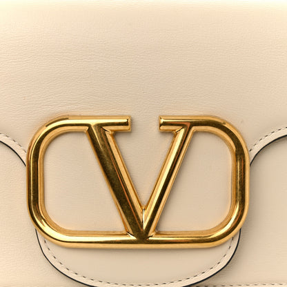 Valentino Garavani Calfskin Vlogo Loco Shoulder Bag Light Ivory 11 of 11