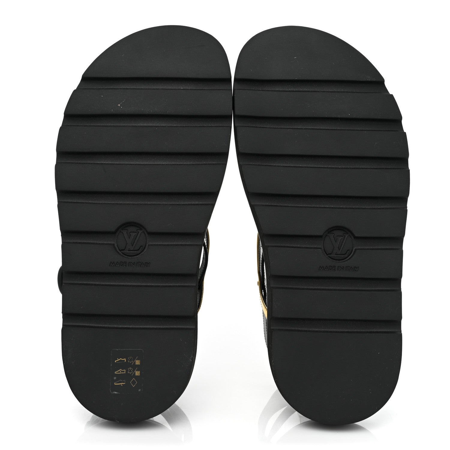 Louis Vuitton Patent Calfskin Monogram Pool Pillow Comfort Sandals 39 Gold Black Brown 6 of 9