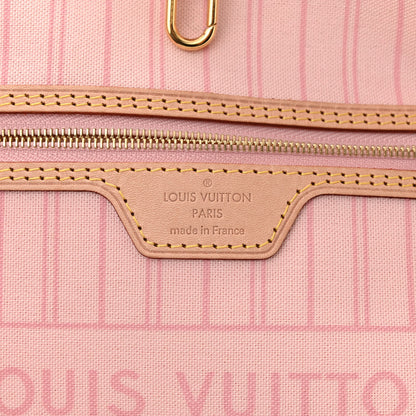 Louis Vuitton Damier Azur Neo Neverfull MM Rose Ballerine 6 of 9