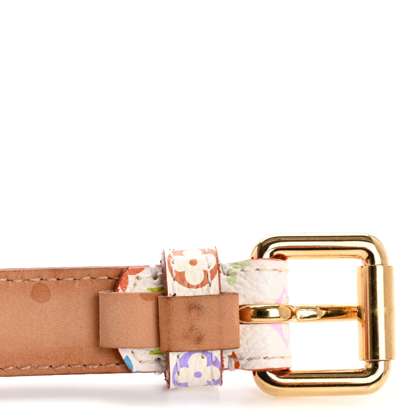 Monogram Multicolor Belt 90 36 White
