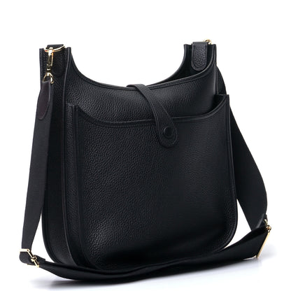 Hermes Taurillon Clemence Evelyne III PM Black 2 of 4