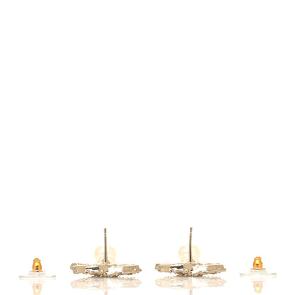 Chanel Pearl CC Chain Drop Earrings Gold 3 of 4