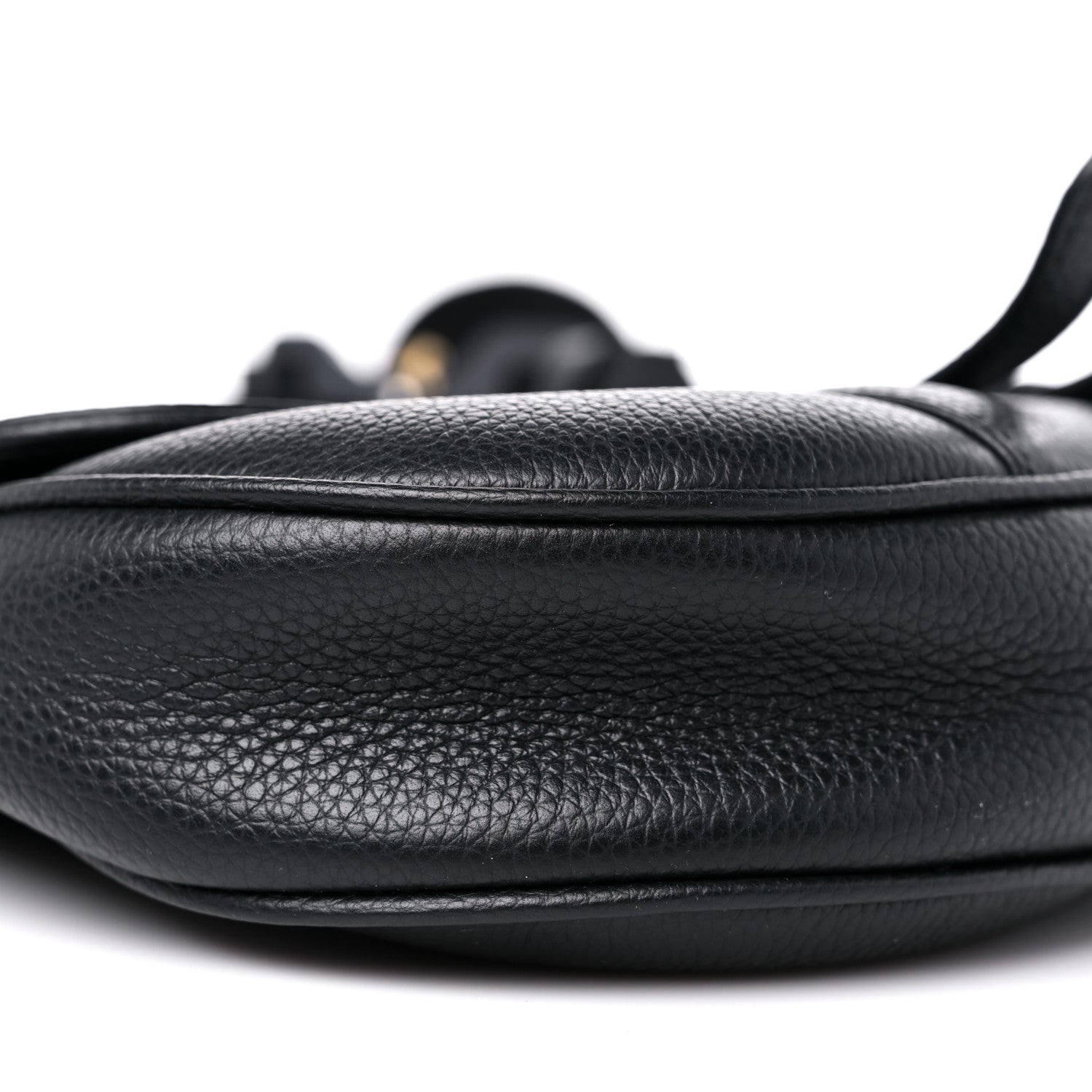 Christian Dior X SHAWN STUSSY Grained Calfskin Saddle Bag Black 7 of 9