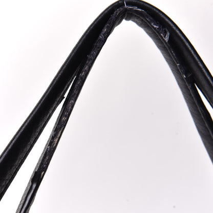 Burberry Calfskin Grommet Medium Maidstone Shoulder Bag Black 7 of 7