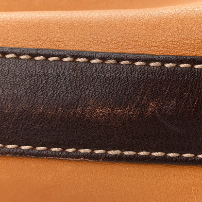 Salvatore Ferragamo Calfskin Gancini Stitched Hobo Tan 10 of 11