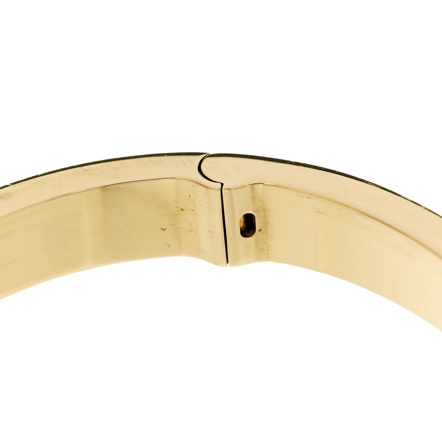 18K Yellow Gold Diamond LOVE Paved Bracelet 17