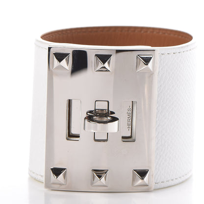 Hermes Epsom Extreme Kelly Bracelet S White 3 of 5