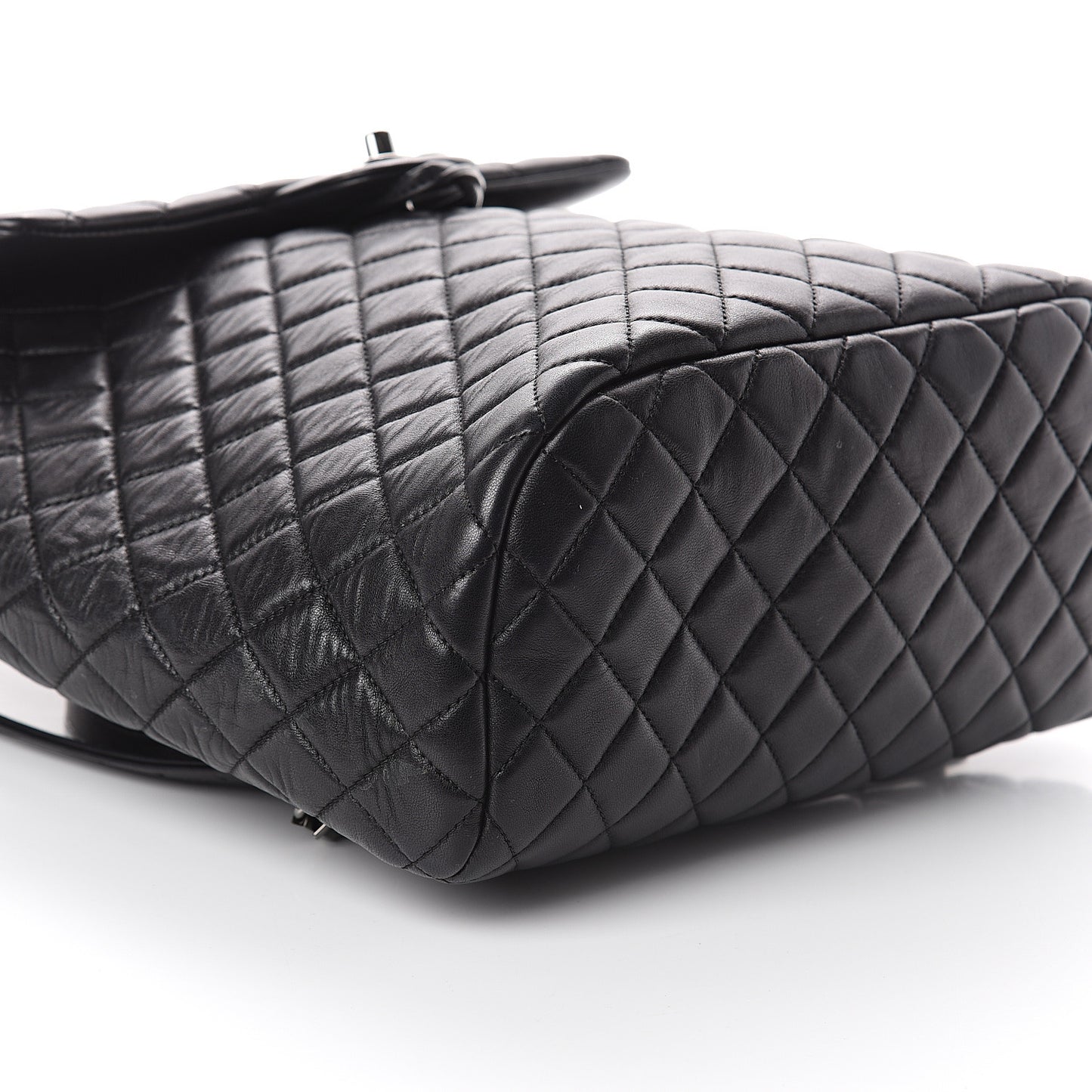 Lambskin Quilted Large Urban Spirit Backpack Black