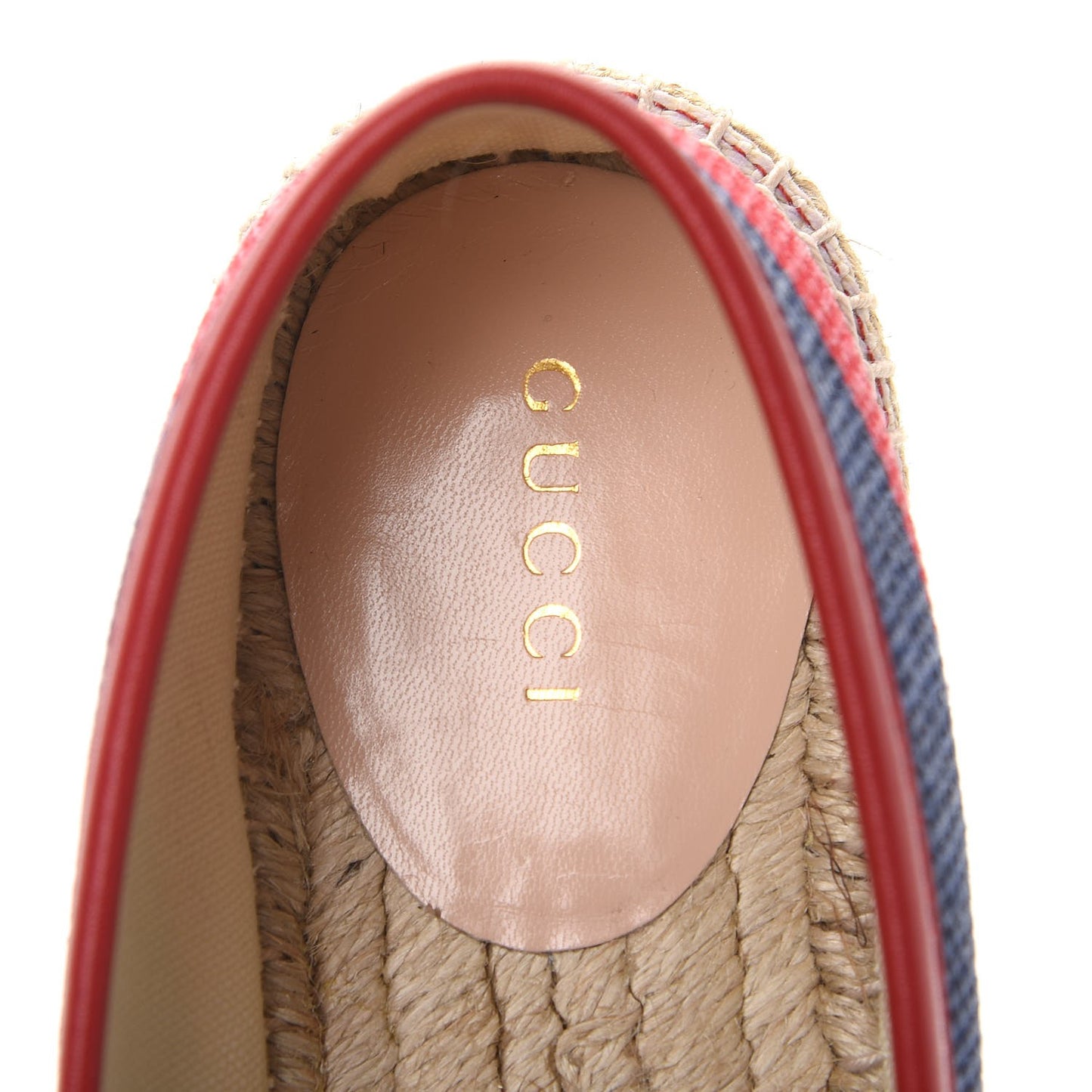 Canvas Sylvie Stripe Logo Womens Espadrilles 37 Mystic White Hibiscus Red Maritime