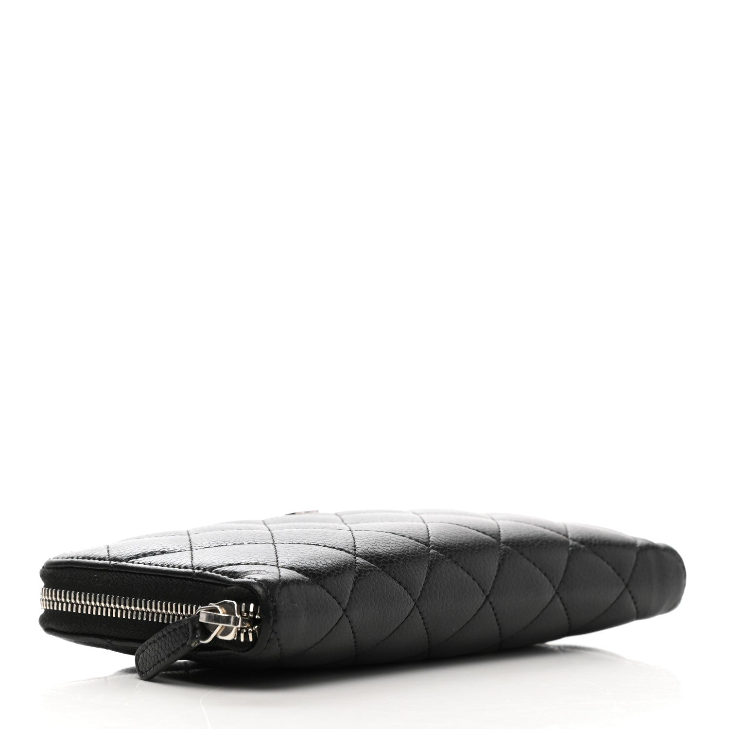 Chanel Caviar Quilted Large Gusset Zip Around Wallet Black 4 of 8