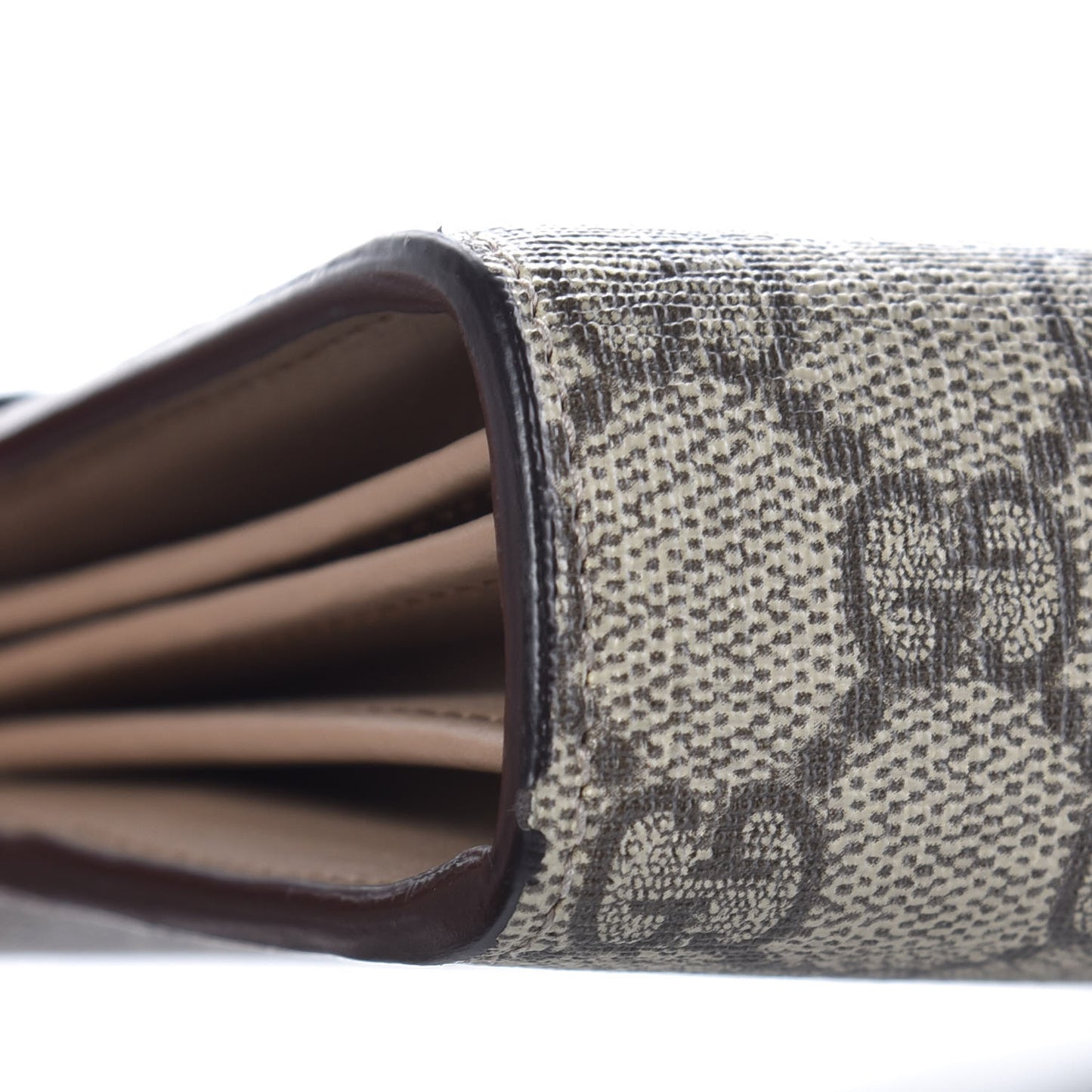 GG Supreme Monogram Mini Dionysus Chain Wallet Beige Taupe