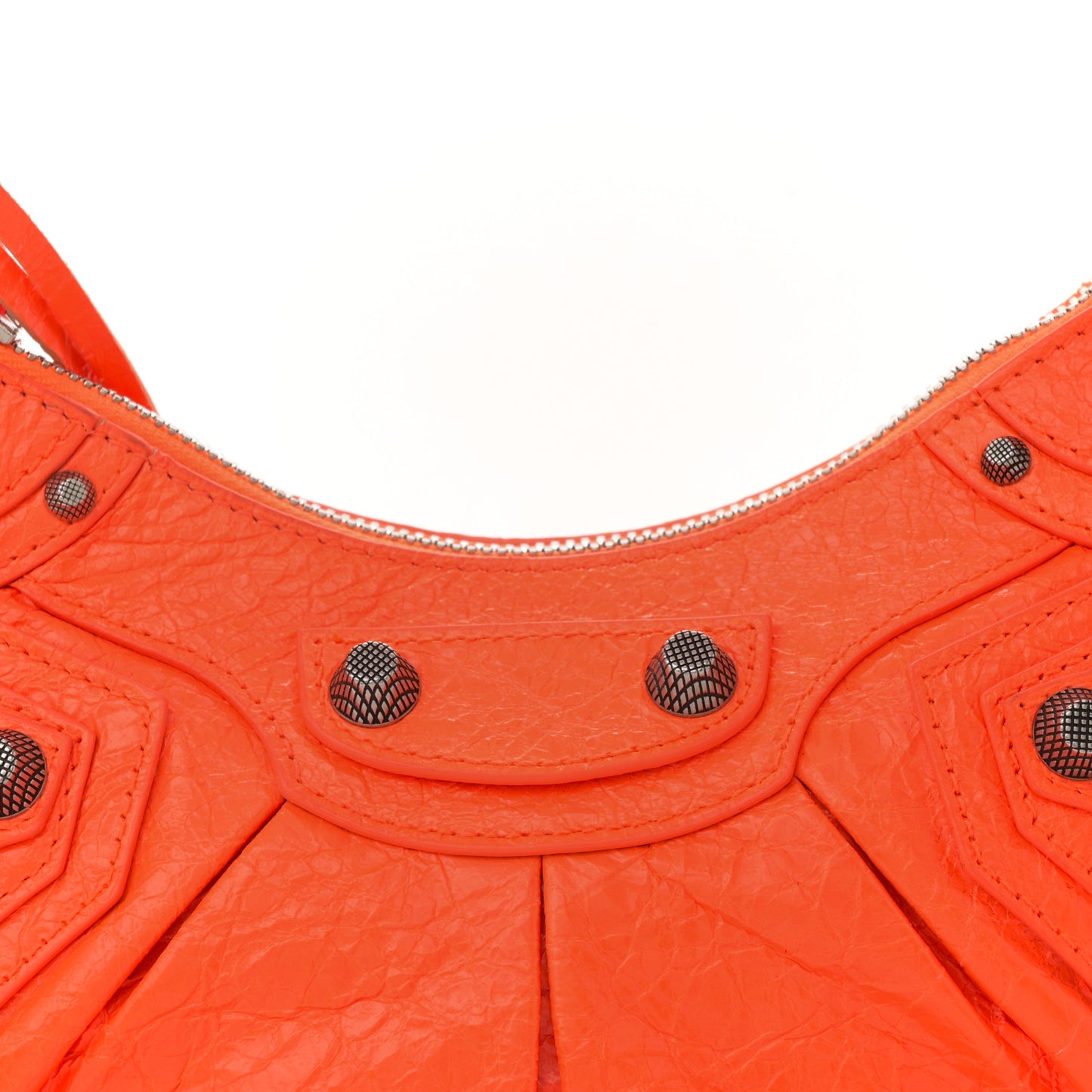 Agneau Arena Le Cagole Shoulder Bag XS Orange