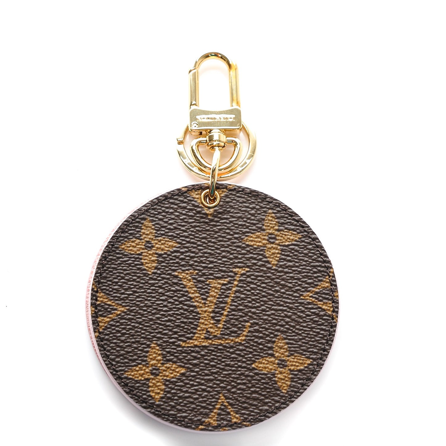 Monogram LV Mirror Key Holder Rose Ballerine