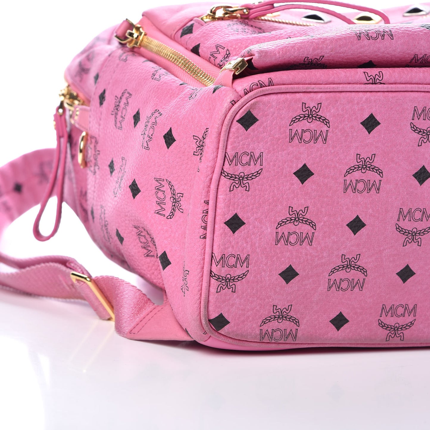 Visetos Studded Medium Dual Stark Backpack Pink