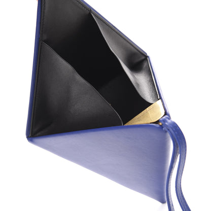 Saint Laurent Lambskin Pyramid Clutch Blue 7 of 7
