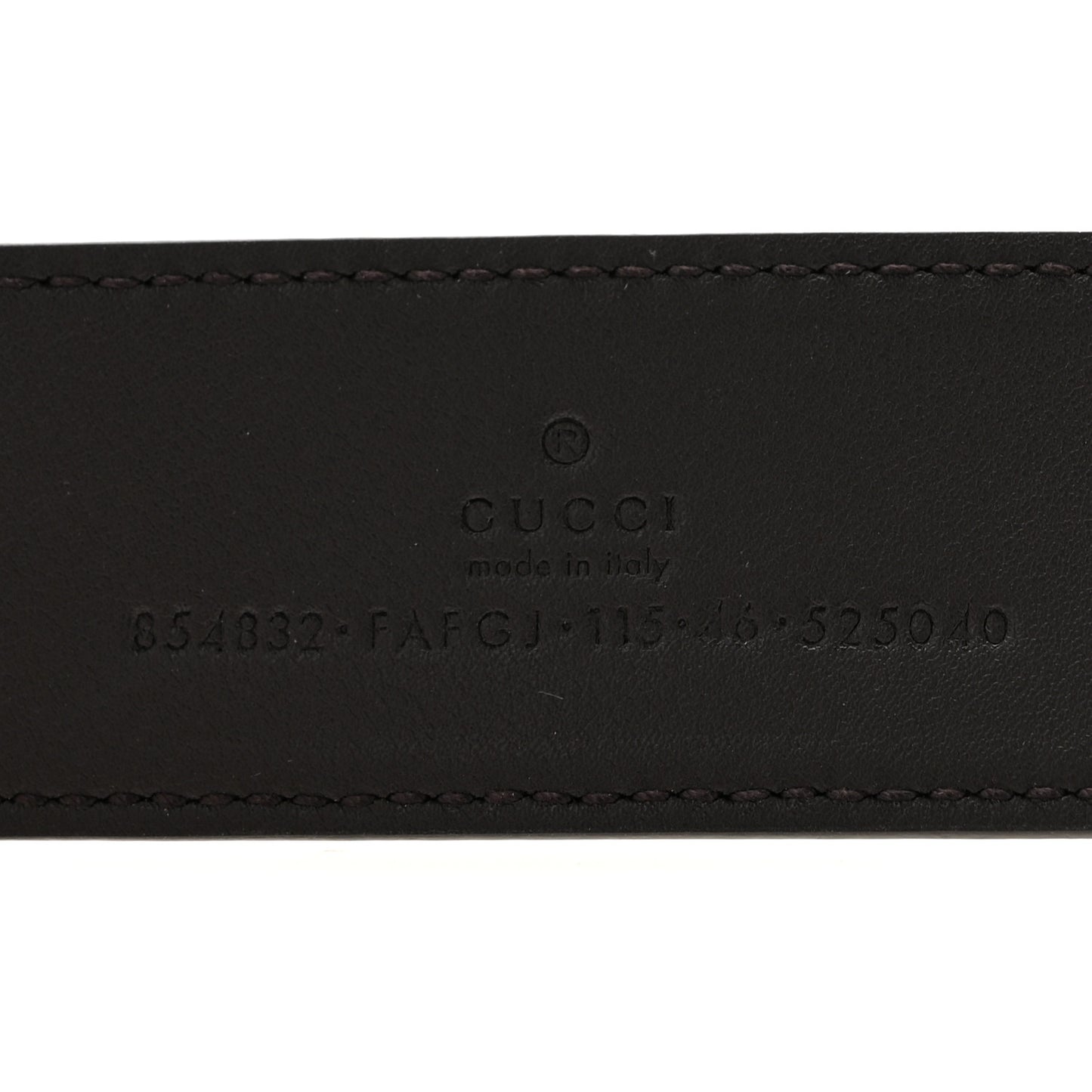 GG Supreme Logo Plaque 35mm Belt 115 46 Beige Ebony