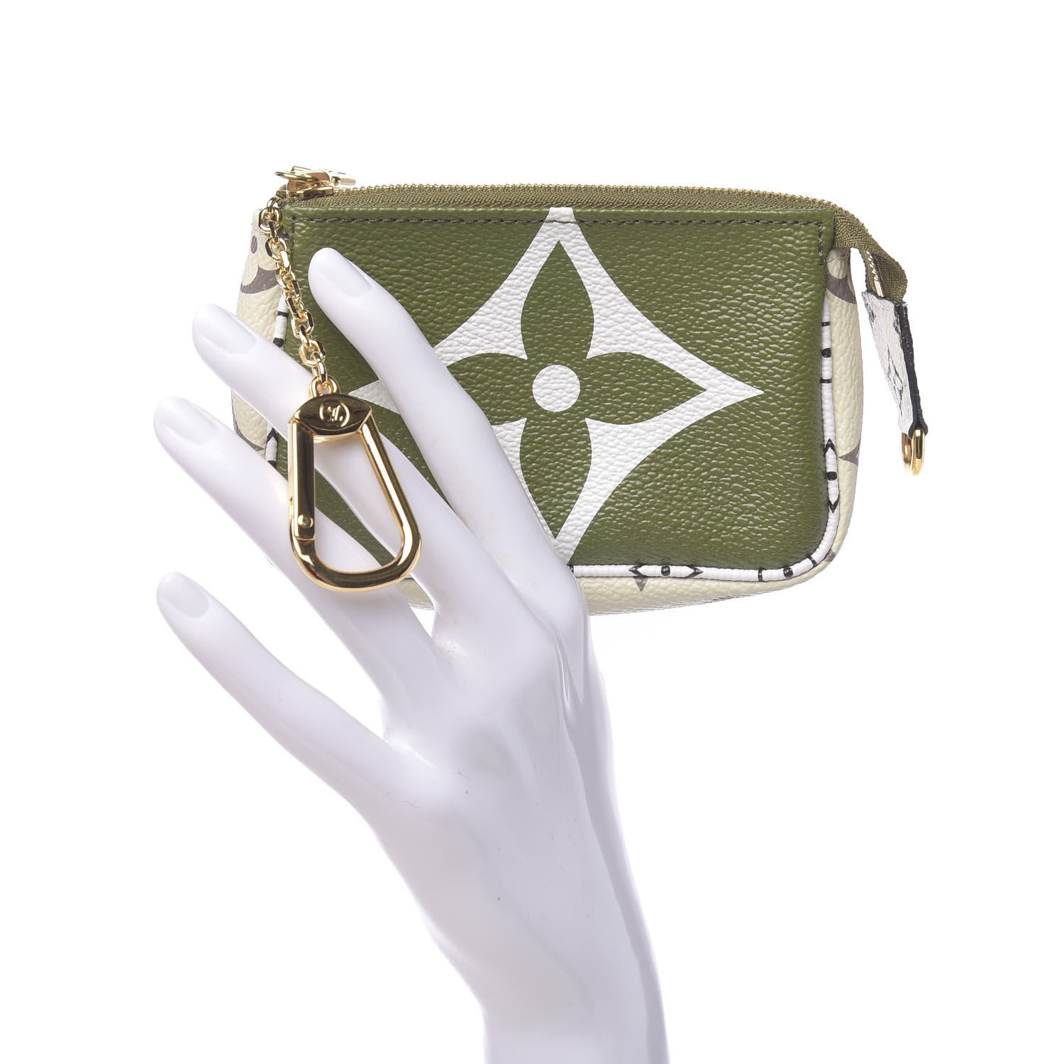 Louis Vuitton Monogram Giant Micro Pochette Accessories Kaki White 2 of 8