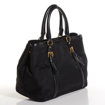 Prada Tessuto Soft Calf Tote Nero Black 3 of 10