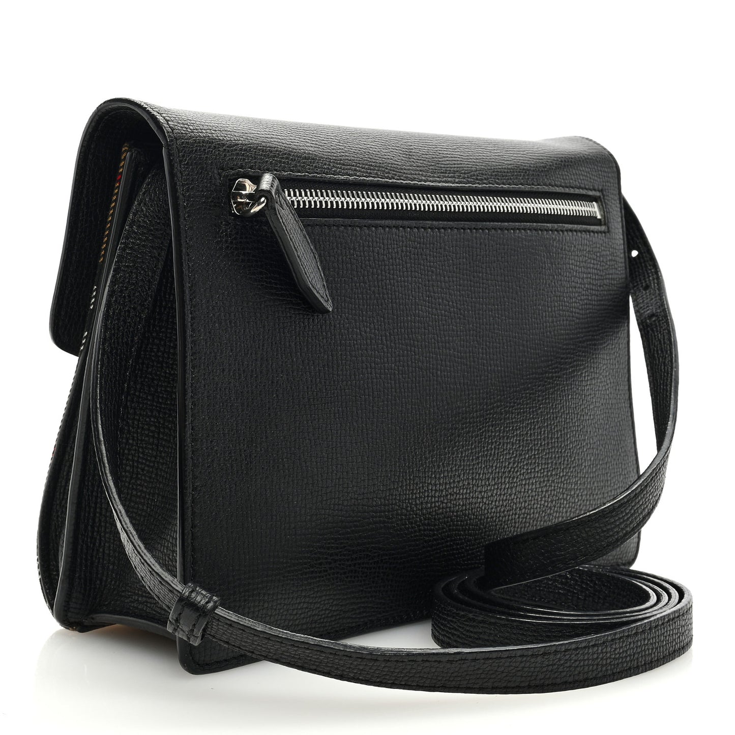 Derby Calfskin Vintage Check Small Macken Crossbody Bag Black