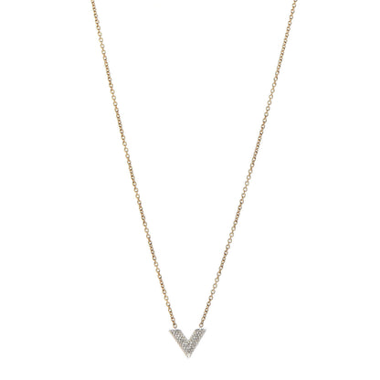 Louis Vuitton Swarovski Essential V Strass Necklace 1 of 6
