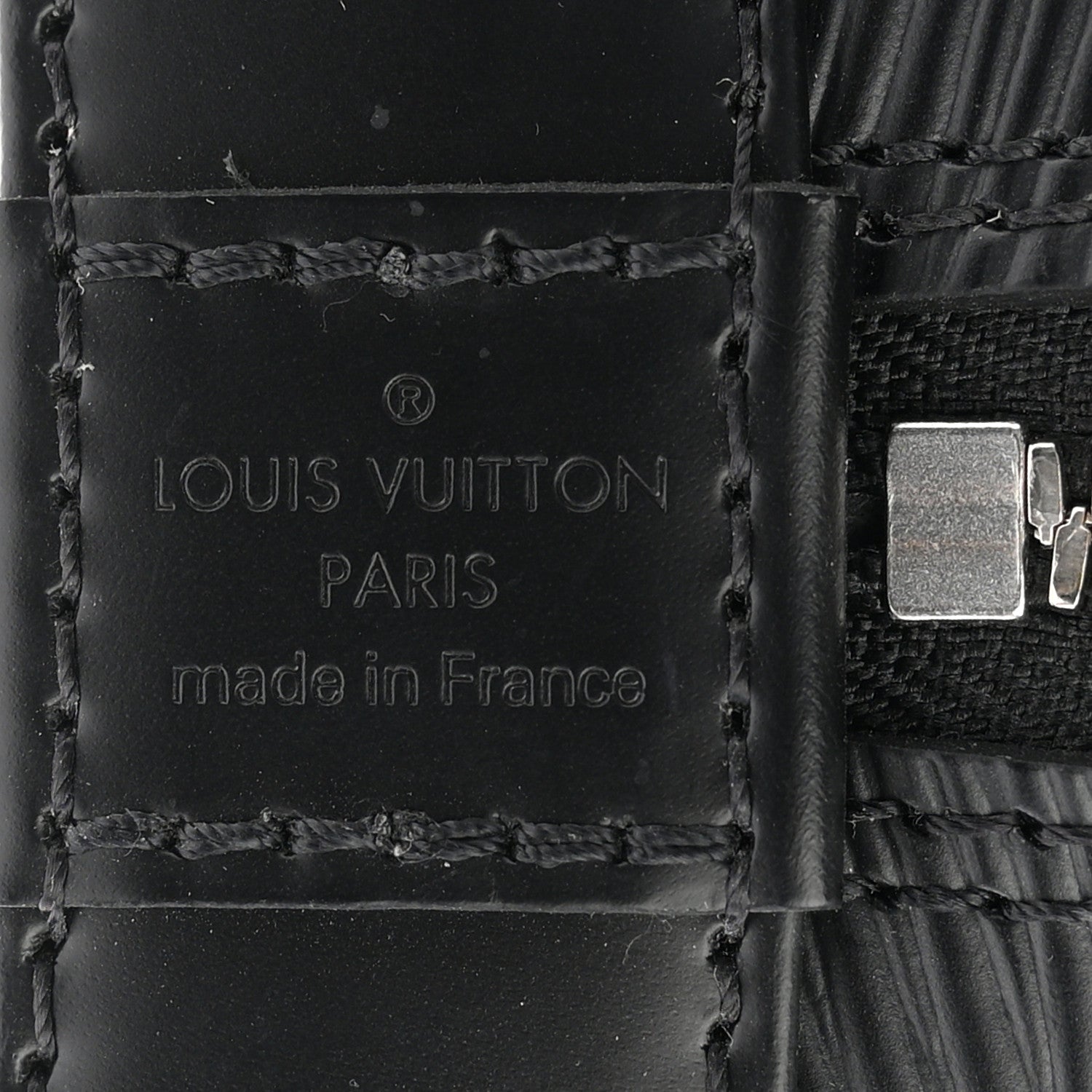 Louis Vuitton Epi Jacquard Alma BB Black 6 of 11