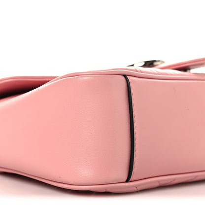 Gucci Calfskin Matelasse Small GG Marmont Shoulder Bag Wild Rose 9 of 11