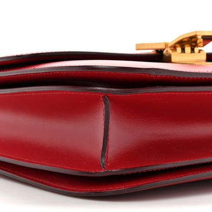 Celine Box Calfskin Medium Classic Box Flap Bag Red 11 of 14